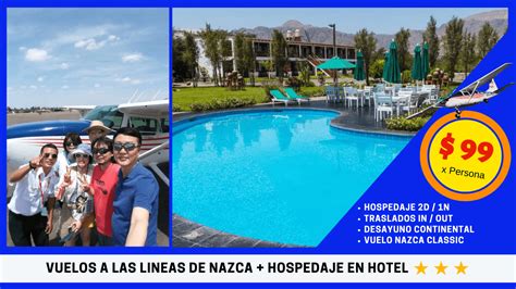Vuelo A Las Lineas De Nazca Y Hotel 3 Estrellas 🥇
