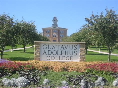 Gustavus Adolphus College Campus Map Map