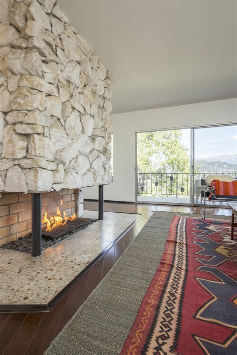 Modern Eagle Rock Midcentury With Statement Fireplace Asks 799k Palm