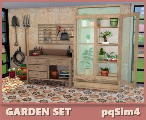 Garden Set The Sims 4 Custom Content Muebles Sims 4 Cc The Sims