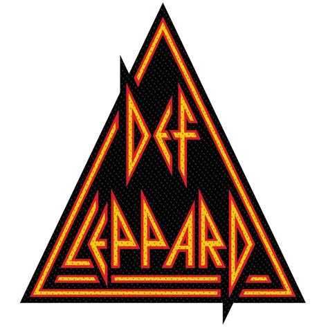 Def Leppard Triangle Logo Cut Out Sew On Patch Official Etsy