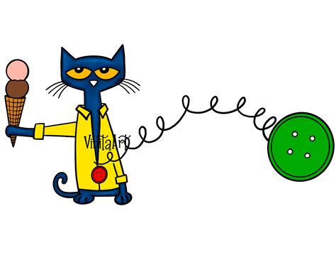 Pete The Cat And His Four Groovy Buttons Storybook Clipart Etsy