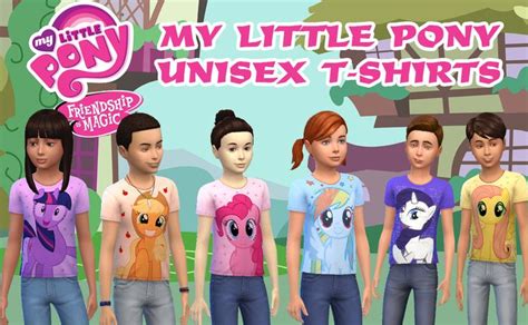 The Sims 4 My Little Pony T Shirts For Girls And Boys Frankvjecys