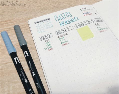 Registro De Gastos En Mi Bullet Journal Bullet Journal School Bullet