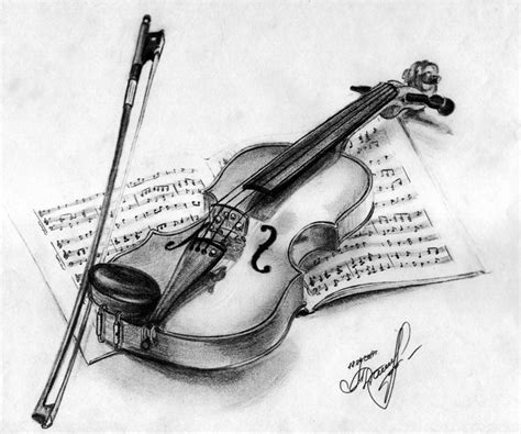 Violin By Funnytora On Deviantart In 2023 Pencil Drawings Tumblr
