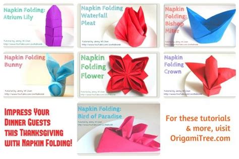 Napkin Folding Ideas For Your Thanksgiving Celebration Napkin Folding