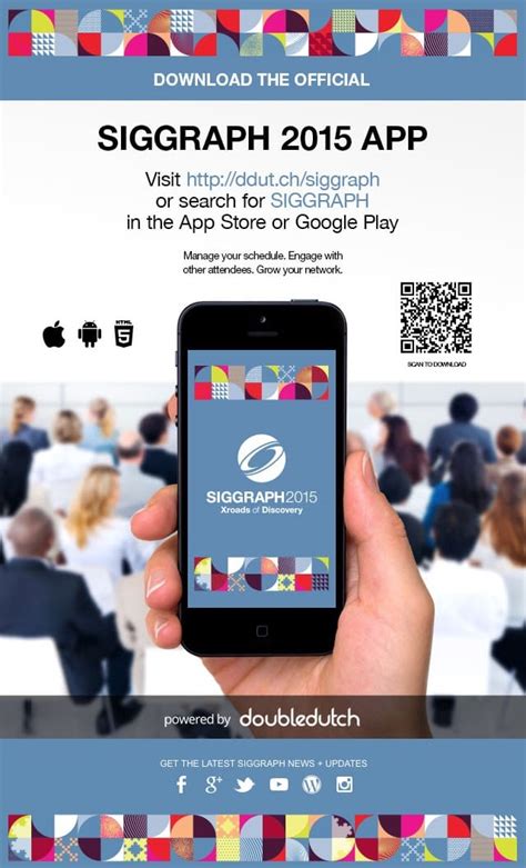 Build and publish conference apps or trade show apps instantly. SIGGRAPH 2015 Conference Mobile APP is available for ...