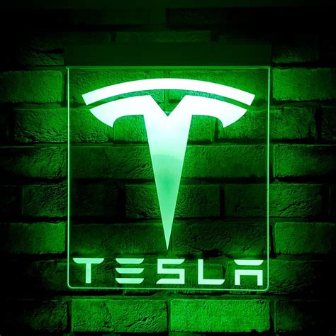 Buy Tesla Logo Rgb Led Sign Led Signs And Neon Lights In Australia
