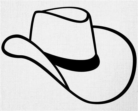 Cowboy Hat Svg Rodeo Svg Cowboy Svg Digital Download Etsy