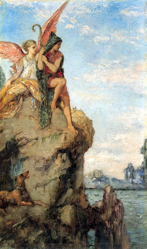 Gustave Moreau Hesiod And The Muse 1870 Oil On Canvas Symbolism