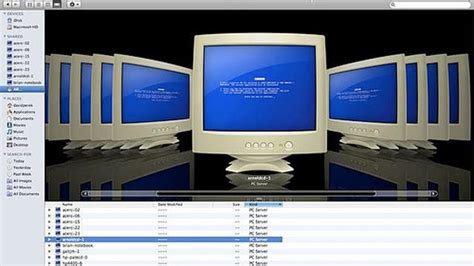 Os X Leopard Shows Networked Pcs With Bsod Icons