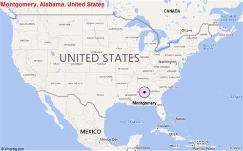 Where Is Montgomery Al Where Is Montgomery Al Located In The Us Map