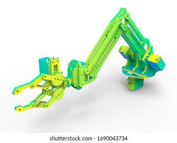 3D 렌더링 로봇 팔 구조 스톡 일러스트 1690043734 Shutterstock