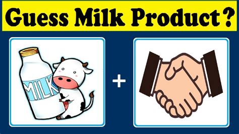 Guess The Milk Product Quiz Timepass Colony YouTube