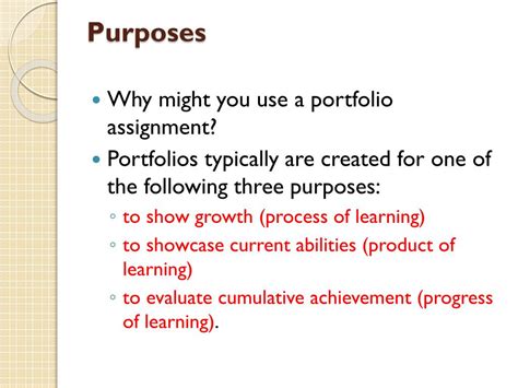 Ppt Portfolio Assessment Powerpoint Presentation Free Download Id