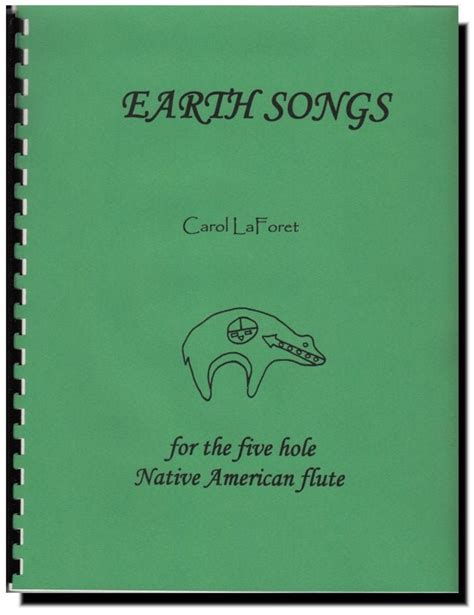 Songbook For 5 Hole Native American Flute Earth Songs Flute Etsy