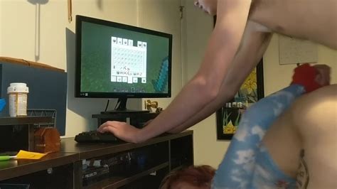 Sexy Gf Gets Tied Up And Bent Over While I Play Minecraft Redtube