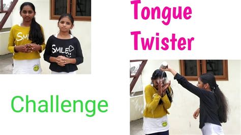 Tongue Twister Challenge Youtube