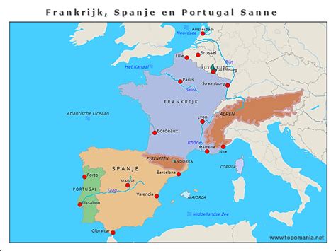Dit is het verslag van de wedstrijd frankrijk tegen portugal op 11 okt. Topografie Frankrijk, Spanje en Portugal Sanne | www ...