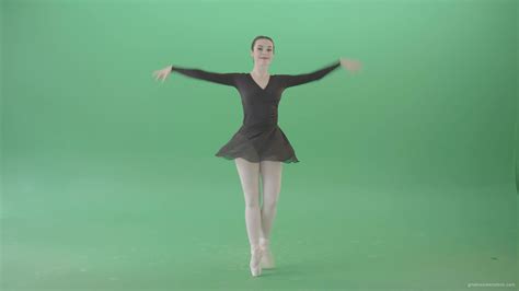 ballet art ballerina girl spinning  dance  green screen  video footage green screen stock