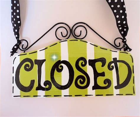 Boutique Open Closed Sign Cute Sign To Use For Other Purpose Than