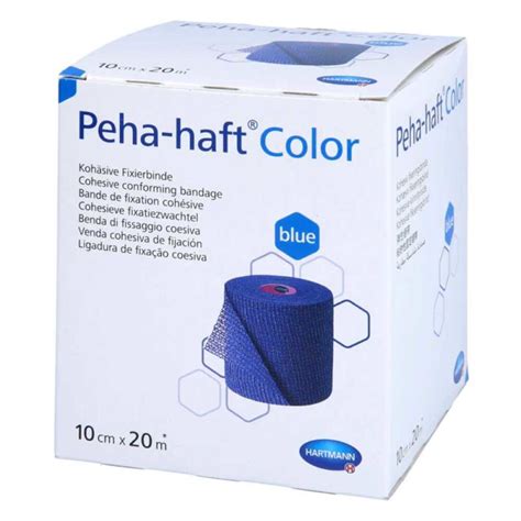 Peha Haft Color Latexfrei Kohäsive Fixierbinde Blau 10 Cm X 20 M 1 S