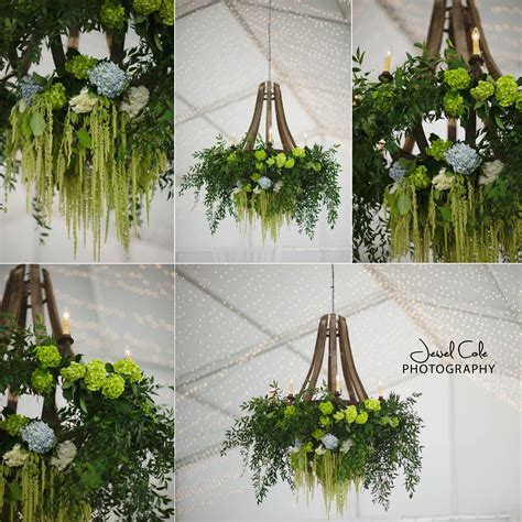 Floral Greenery Chandelier By Swanky Occasions Flower Chandelier