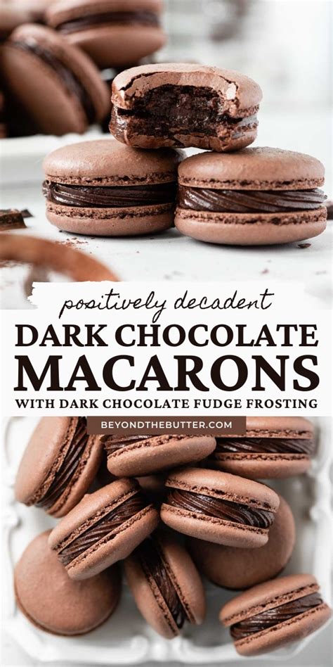 Dark Chocolate Macarons Beyond The Butter