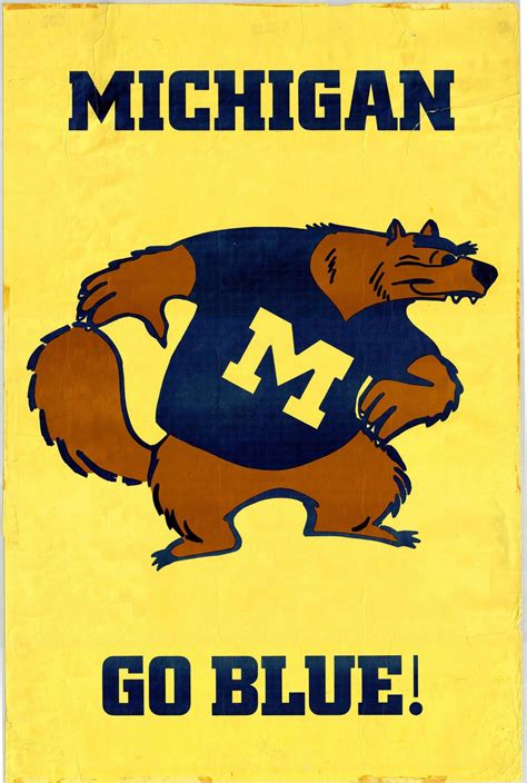 Wolverines Art Logo Michigan Wolverines Football Michigan