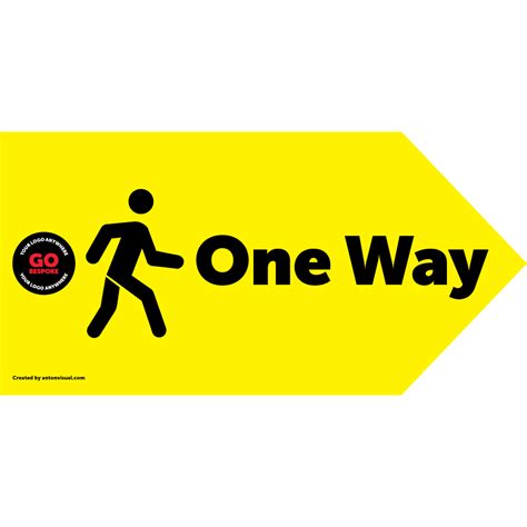 One Way Sign Right Arrow Pk 10 Best Wayfinding
