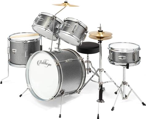 Buy Ashthorpe 5 Piece Complete Junior Drum Set With Genuine Brass