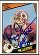 Russ Grimm Signed Redskins 1984 Topps #381 PB RC Inscribed "Hogs ...