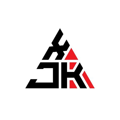 Xjk Triangle Letter Logo Design With Triangle Shape Xjk Triangle Logo