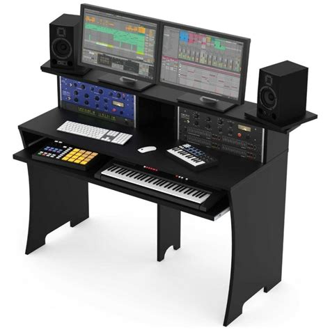 Glorious Sound Desk Pro Walnut Complete Dj Studio Desk Emi Audio
