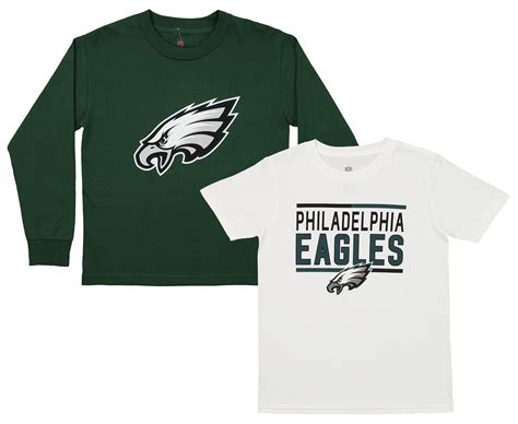 Outerstuff Nfl Youth Philadelphia Eagles Tee Shirt Combo Ebay