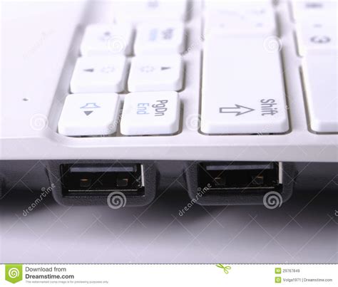 Usb Port On Laptop Stock Image Image Of Equipment Communication