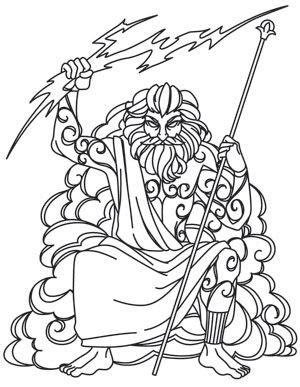 Dibujo De Zeus De Esmirna Para Colorear Colorear Zeus Del Olimpo