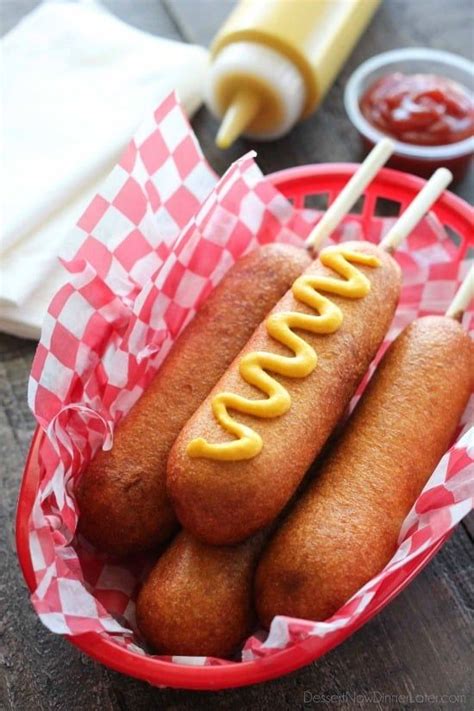 These Homemade Corn Dogs Are Lightly Sweet Crisp And Hand Dipped Just