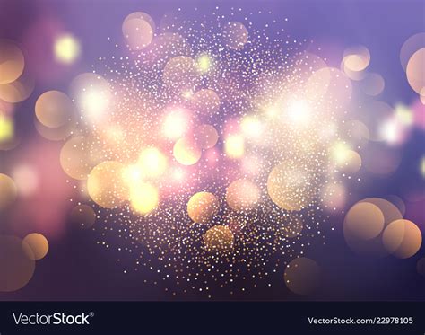 Bokeh Lights And Glitter Background Royalty Free Vector