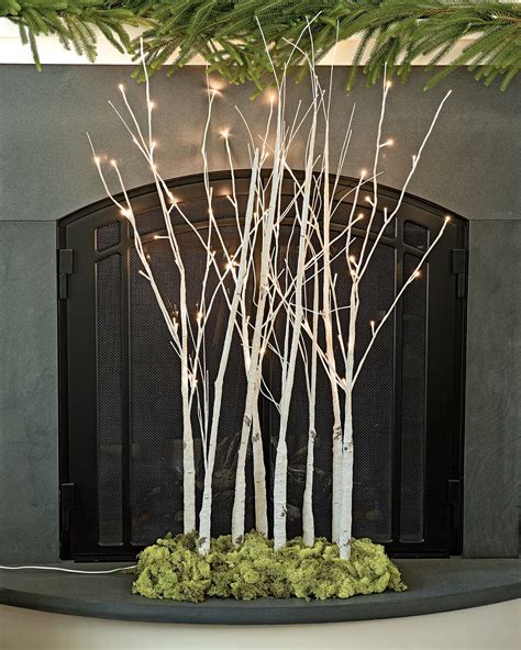 Decorative Birch Tree With Led Lights Indoor Outdoor