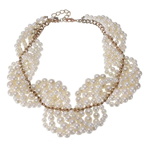 Chunky Faux Pearl Statement Necklace Queerks™ In 2020 Pearl