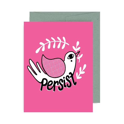 Persist Dove A2 Card By Allison Cole Badge Bomb Wholesale