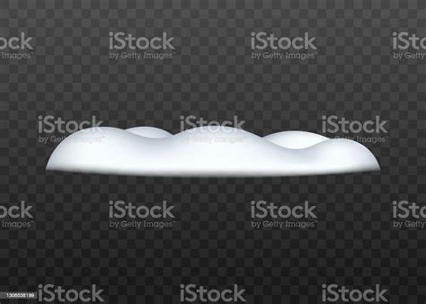 Snow Ground Winter Landscape With White Snowdrift And Snow Hills Stock