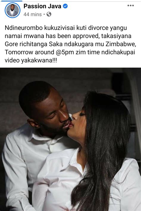 Passion Java Announces Divorce From His Wife Gambakwe Media