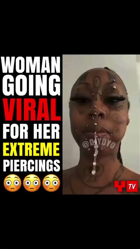 Daily Loud On Twitter Rt Dailyloud This Woman Is Going Viral For Her Extreme Piercings‼️😳