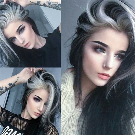 Pin By Rebecca Snider On Hair Color Hair Color For Black Hair White