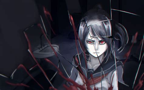 Ảnh Yandere background anime tuyệt đẹp và rùng rợn