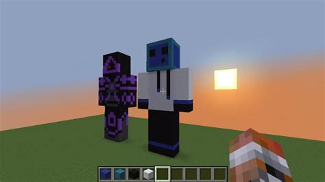 Blue Slime Man Skin 3d Pixelart Minecraft Map