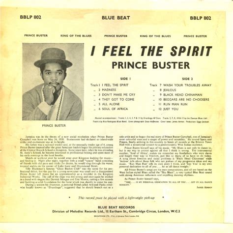 Egroj World Prince Buster • I Feel The Spirit