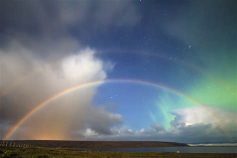 Lucky View Rare Double Moonbow Shines In Magical Photo Of Green